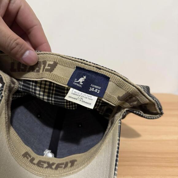 Kangol Plaid Check Baseball Cap XL 38-83 Strapback Adjustable Men’s - Picture 7 of 7